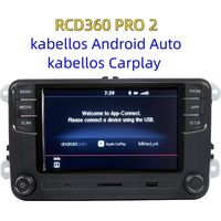 Autoradio sans fil CHIGOODS RCD360 Pro compatible Android Auto, CarPlay et MirrorLink pour VW Golf et Passat