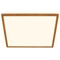 Lampada da soffitto a LED Lampada da soffitto in legno Soggiorno Luce indiretta Piatta Bianco caldo