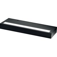 GAP523- APPLIQUE LED BIEMISSIONE IN ALLUMINIO NERO DIMMERABILE 3000K 3656LM 34W 32CM