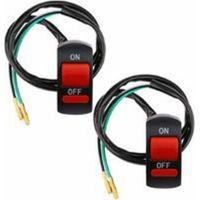 Stück 22-mm-Lenkerschalter, Motorrad-Lenkerschalter, universeller wasserdichter Elektrostarter, LED-Scheinwerfer Ein/Aus