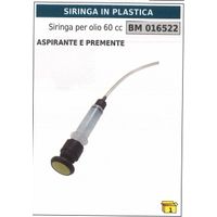 Plastikspritze für Öl 60 cc zum Ansaugen und Pressen Code 016522