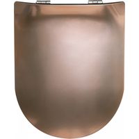 ABATTANT WC Wood Slim Cuivre, descente assistée et déclipsable - Olfa