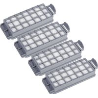 vhbw 4x filtre compatible avec Kärcher BVL 5/1 Bp Pack, 5/1 Bp aspirateur - filtre HEPA gris