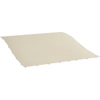 Telo Copertura per Gazebo Pergola 3x3 m in Poliestere con 16 Fori di Drenaggio, 297x297 cm, Beige
