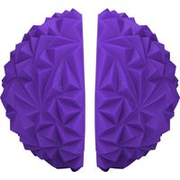 Lot de 2 demi-ballons de yoga pour enfants, appareil de fitness physique, ballons d'équilibre, jouet d'entraînement (violet)