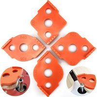 pezzi di modelli per fresatrice con raggio, dime per fresatrice con raggio, indicatori di angolo di affilatura per utensili per lavorazione del legno, angoli arrotondati R5 R10 R15 R20 R25 R30 R35 R40