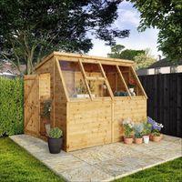 Waltons Garden Wooden Greenhouse Shiplap Traditional Potting Shed - 8 x 6 Potting Greenhouse