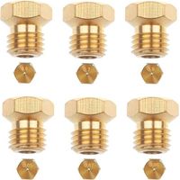 Stück Universal-Butandüsen, Erdgasbrenner für Flüssiggasherd, Düsen, Düsen und Injektoren (0,5, 0,7, 0,87, 0,65, 0,9, 0,96)