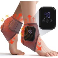 Set mit 2 3-in-1 Fußmassagegeräten – mit Wärmefunktion – 3 Modi – Tragbares Beinmassagegerät mit 2000-mAh-Akku – wiederaufladbar – für schmerzfreie und revitalisierte Beine