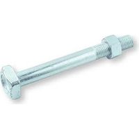 Boulon (vendu avec Ecrou) M18X250 Tête carrée 32X32X13 Classe 4.8 Acier zingué-100 pièces