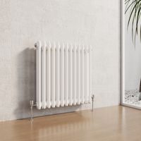 Heilmetz Traditional Radiator Central Heating Rads Radiator 2 Column Horizontal White 600 × 605mm