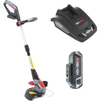 Sprint 18GTK kit decespugliatore a Batteria 18V agli Ioni di Litio, Powered by Briggs & Stratton, Larghezza Taglio 30cm, Incluso Batteria da 2.5Ah e Caricabatteria, Garanzia 5 Anni