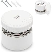 Détecteur de Fumée Compact - Autonomie de 10 Ans - 85 dB