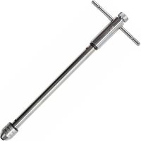 Porte taraud tourne-gauche extra long 320 mm a cliquet de m5 à m 12