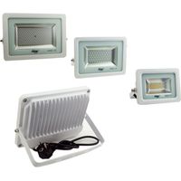 Trade Shop - Faretto Led Smd 10w 20w 30w 100w Ultra Slim Desde External Bianco Colour - -100 Vatios -
