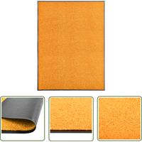 The Living Store Paillasson lavable Orange 90x120 cm - Tapis D'entrée - Paillasson Extérieur - Paillasson Intérieur - Tapis Absorbant - Tapis Lave-linge