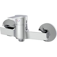 Mitigeur de douche externe chromé avec levier en métal - série Hellis