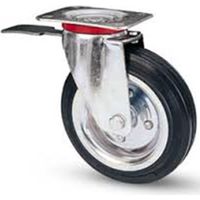 Trade Shop - RUOTA IN GOMMA MIT FIRST GIREVO MIT AVO Stahlflansch - -125 mm -