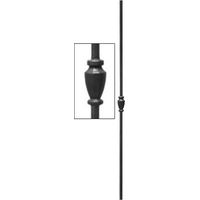 Barreau rond lisse ø14mm et hauteur 1000mm en fer forgé avec un motif - DECO FER FORGE