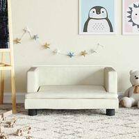 Canapé pour enfants-Sofa pour enfants crème 60x40x30 cm velours