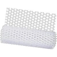 Grillage à poules réutilisable en plastique léger et durable, forme hexagonale, pour projets de bricolage au jardin ou à la ferme.