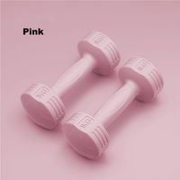 Haltères en ciment écologique rose 1KG2 équipement de fitness polyvalent pour femmes