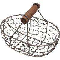 Wire Mesh Basket Wire Egg Basket Egg Storage Egg Basket Fruit Basket Fruit Storage Basket Handle Handle Egg Basket Chicken Wire Basket