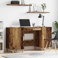 vidaXL Scrivania Legno vecchio 140 x 50 x 75 cm Legno multistrato