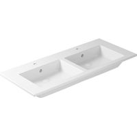 Lavabo Plus Design sospeso/incasso soprapiano con due vasche