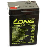 Accumulateur au plomb KUNG LONG WP4,5-6, 6 V/4,5 Ah, résistant aux cycles