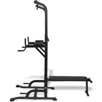 Tour de musculation avec banc d'assise