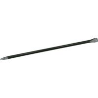 Leva a cesoia L.1250mm Larg.30mm Forma rotonda con punta e artiglio piegato, verniciata nera