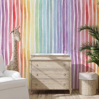 Papel tapiz adhesivo colorido para habitación infantil Righe Arcobaleno