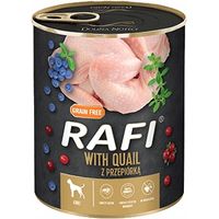 Rafi Nassfutter für Hunde mit Wachtel, Blaubeeren und Preiselbeeren 800 g