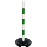 Poteau PVC Vert/Blanc sur socle à lester 9kg - 2001762