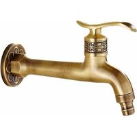 Antikmessing-Wasserhahn mit Hebelgriff, Antikmessing-Finish (G1/2)