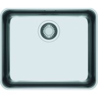 Franke – Évier 1 bac sous-plan inox 510 x 430 mm – Trop plein exclusif – Vidage manuel – Installation sous plan de travail minéral