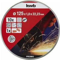 KWB lata 10 discs corte inox 125x1mm 49712022 , Lata De 10 Discos Corte Inox 125X1Mm Eco de la marca Einhell.