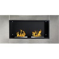 Kamin easycomfort 4400W zwei Brenner Edelstahl