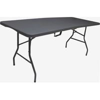Tavolo pieghevole rettangolare grigio180 x 74 x 74 cm