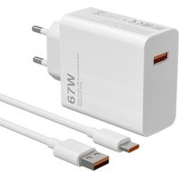Lot de 1 67W Chargeur Rapide USB pour Xiaomi 14T 13T 5G,Chargeur Turbo avec 6A Câble USB C pour Xiaomi Redmi Note 15 14 13 12 11 10 Pro 5G,14/13/12/11 Ultra/12 Lite/12X,Poco M6 X6 X5 X4 Pro,13/13 lite