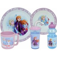 Set di stoviglie Disney Fun-house per bambini malva 5 pezzi