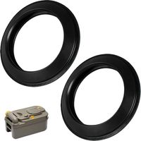 2-piece silicone toilet seal for Thetford C200/C250/C260/C400/C2/C3/C4, leak-proof design, toilet seal lip, parts and accessories for camping, caravan and motorhome toilets