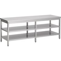 Plan de travail 3 niveaux 2500x 800mm inox - Combisteel
