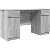 Maison Exclusive - Bureau Sonoma gris Bois d'ingénierie 140 x 49 x 76 cm