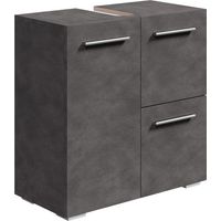 Badezimmer Badmöbel Mars 60cm - Dunkle grau - Unterschrank Badmö