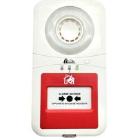 Axendis – Centrale d'alarme type 4 autonome à pile pour ERP – Sirène 90Db – Flash lumineux LED – Installation rapide sans câblage