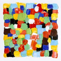 Quadro Astratto Kuatéh 100 x 100 cm Quadri Colorati Olio su Tela