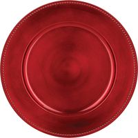 Piatto da portata Christmas Colorama D33cm rosso - Rosso con bordo - Atmosphera créateur d'intérieur