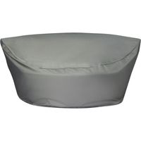 Housse de Pluie pour Mobilier d'Extérieur Polyester PVC gris 140 x 135 x 80 cm Regenschutz CHUVA